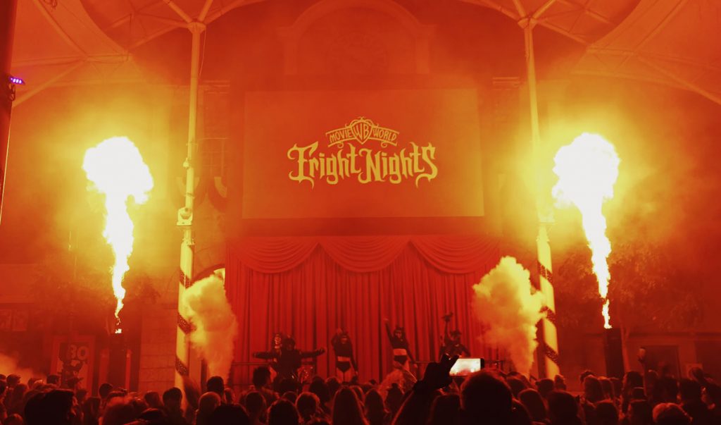Fright Nights Movieworld Gold Coast All Fired Up Fireworks & Stage FX Fright Nights Movieworld Gold Coast All Fired Up Fireworks & Stage FX